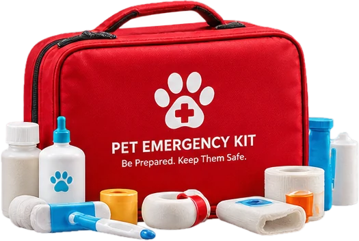 A pet emergency kit