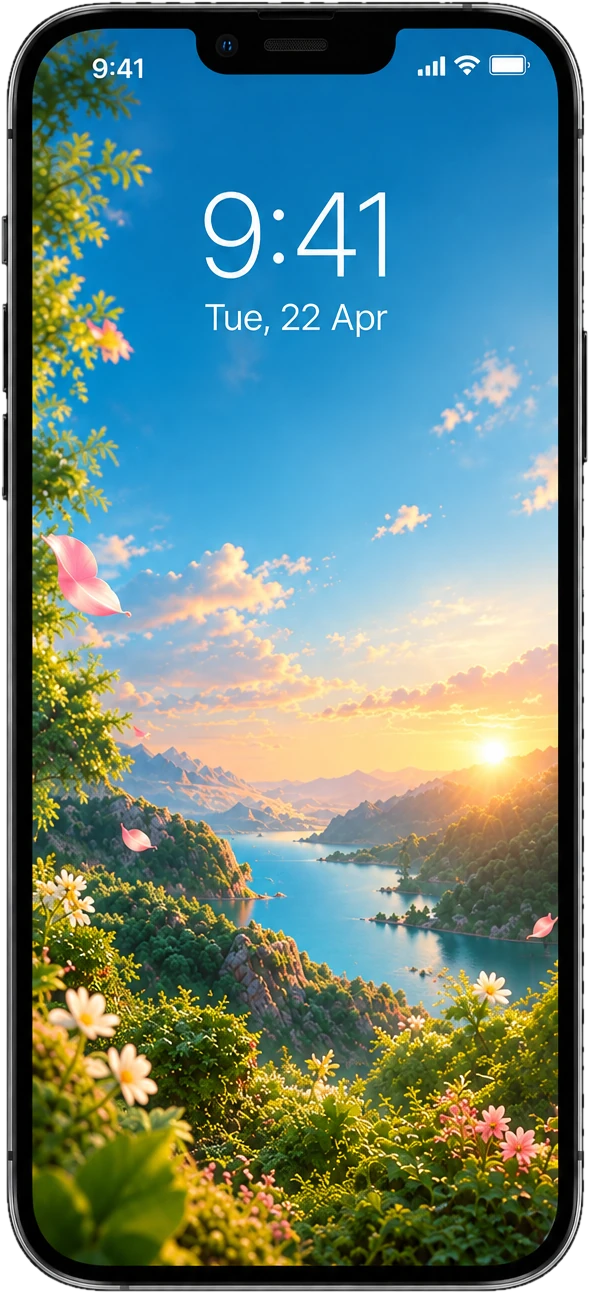 A phone showing a notification